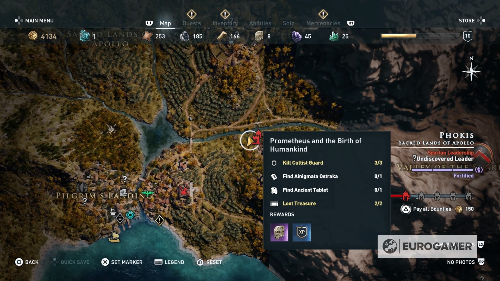 Assassin's Creed Odyssey Pressed for Time, A Finger Tip riddle
